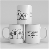 Thumbnail 12 - Personalised Football Family Mug