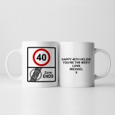 Thumbnail 1 - Personalised Zone Ends 40th Birthday Mug