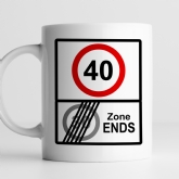 Thumbnail 2 - Personalised Zone Ends 40th Birthday Mug