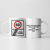Thumbnail 1 - Personalised Zone Ends 60th Birthday Mug
