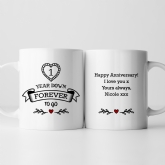 Thumbnail 1 - Personalised 1 Year Down Forever to Go Mug