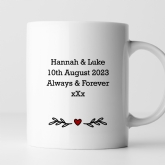 Thumbnail 3 - Personalised 1 Year Down Forever to Go Mug