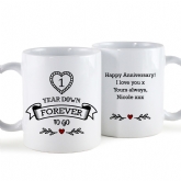 Thumbnail 7 - Personalised 1 Year Down Forever to Go Mug