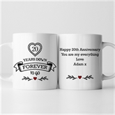 Thumbnail 3 - Personalised 20 Years Down Forever to Go Mug