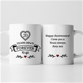 Thumbnail 4 - Personalised 20 Years Down Forever to Go Mug