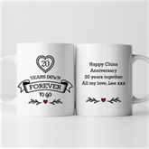 Thumbnail 5 - Personalised 20 Years Down Forever to Go Mug