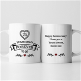 Thumbnail 3 - Personalised 25 Years Down Forever to Go Mug