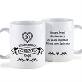Thumbnail 7 - Personalised 30 Years Down Forever to Go Mug