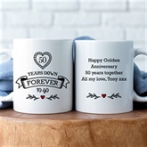 Thumbnail 1 - Personalised 50 Years Down Forever to Go Mug