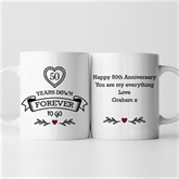 Thumbnail 3 - Personalised 50 Years Down Forever to Go Mug