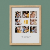 Thumbnail 3 - Personalised 40th Birthday Photo Prints