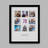 Thumbnail 2 - Personalised 70th Birthday Photo Prints