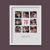 Thumbnail 7 - Personalised 70th Birthday Photo Prints
