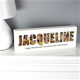 Thumbnail 5 - Personalised Photo Name Wooden Mantel Block