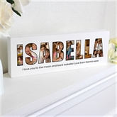 Thumbnail 8 - Personalised Photo Name Wooden Mantel Block