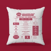 Thumbnail 10 - Personalised The Day You Were Born - 21st Birthday Cushion