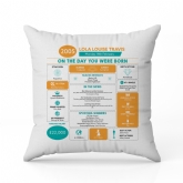 Thumbnail 12 - Personalised The Day You Were Born - 21st Birthday Cushion
