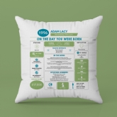 Thumbnail 6 - Personalised The Day You Were Born - 30th Birthday Cushion