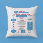 Thumbnail 9 - Personalised The Day You Were Born - 30th Birthday Cushion