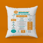 Thumbnail 4 - Personalised The Day You Were Born - 40th Birthday Cushion