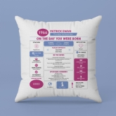 Thumbnail 5 - Personalised The Day You Were Born - 60th Birthday Cushion