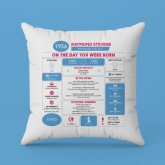 Thumbnail 9 - Personalised The Day You Were Born - 70th Birthday Cushion