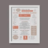 Thumbnail 9 - Personalised 1st Anniversary (Paper) Wedding Chart Framed Print