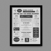 Thumbnail 8 - Personalised 35th Anniversary (Coral) Wedding Chart Framed Print