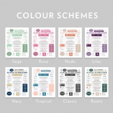 Thumbnail 2 - Personalised 40th Anniversary (Ruby) Wedding Day Chart Framed Print