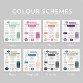 Thumbnail 2 - Personalised 6th Anniversary (Iron) Wedding Day Chart Framed Print