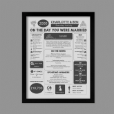 Thumbnail 10 - Our Wedding Day Chart Personalised Framed Print
