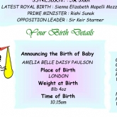 Thumbnail 3 - New Baby Personalised The Day You Were Born Framed Print