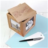 Thumbnail 2 - Personalised Couple's Letter Wooden Photo Box