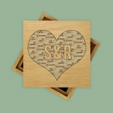 Thumbnail 6 - Couples Heart Personalised Photo Cube