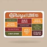 Thumbnail 5 - 10 Things I Love About You Personalised Wallet Insert