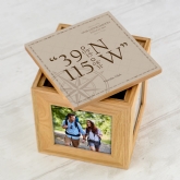 Thumbnail 1 - Personalised Coordinates Photo Cube