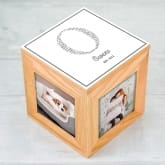 Thumbnail 1 - Personalised Family Initial Photo Cube