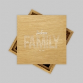 Thumbnail 2 - Personalised Family Name Photo Cube
