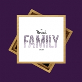Thumbnail 3 - Personalised Family Name Photo Cube