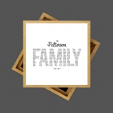 Thumbnail 7 - Personalised Family Name Photo Cube