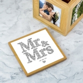 Thumbnail 1 - Personalised Mr and Mrs Photo Cube