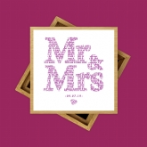 Thumbnail 3 - Personalised Mr and Mrs Photo Cube