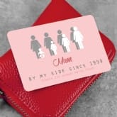 Thumbnail 1 - Personalised Mum By My Side Wallet Insert