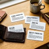 Thumbnail 1 - Personalised Dictionary Definition Wallet Insert