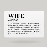 Thumbnail 8 - Personalised Dictionary Definition Wallet Insert