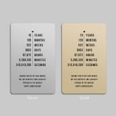 Thumbnail 9 - Personalised "Years, Months, Weeks ... Since We" Wallet/Purse Insert