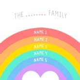 Thumbnail 7 - Personalised Rainbow Family Wallet/Purse Insert