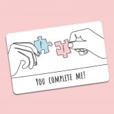 Thumbnail 2 - Personalised You Complete Me Wallet/Purse Insert