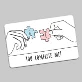 Thumbnail 3 - Personalised You Complete Me Wallet/Purse Insert