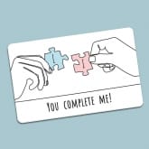 Thumbnail 4 - Personalised You Complete Me Wallet/Purse Insert